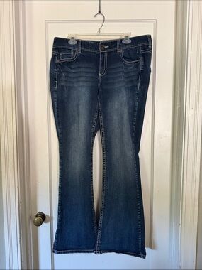 Maurices Dark Blue Flare Jeans